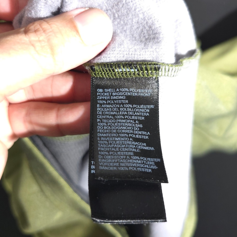 The North Face Fleece Jacket Mens XXL Green Full Zip NF0A2VE4UER Mock Neck Coat - Picture 7 of 10